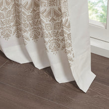 Load image into Gallery viewer, Mila Cotton Printed Window Panel With Chenille Detail And Lining II40-1183 By Olliix