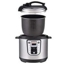 Load image into Gallery viewer, 1250W 8 quart Programmable Stainless Steel Electric Pressure Cooker