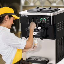 Load image into Gallery viewer, 2200W Commercial 3 Flavor Ice Cream Stainless Steel Machine