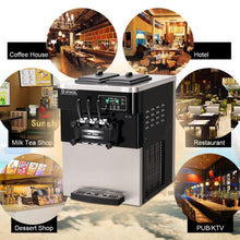 Load image into Gallery viewer, 2200W Commercial 3 Flavor Ice Cream Stainless Steel Machine