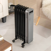 Load image into Gallery viewer, 1500W Portable Oil-Filled Radiator Heater for Home and Office-Black