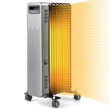 Load image into Gallery viewer, 1500W Portable Oil-Filled Radiator Heater for Home and Office-Black