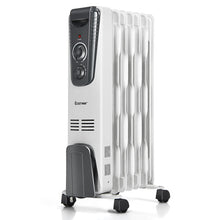 Load image into Gallery viewer, 1500 W Electric Portable Oil Filled Space Heater with Adjustable Thermostat
