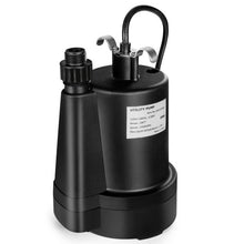 Load image into Gallery viewer, 1/3HP 2400GPH Submersible Utility Pump Portable Electric Water Pump with 10 FT Cord