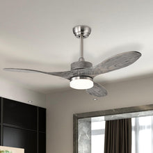 Load image into Gallery viewer, 48 Inch Wood Ceiling Fan with LED Lights and 6 Speed Levels