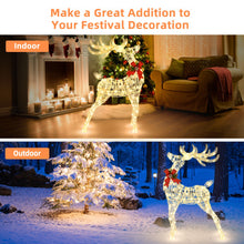 Load image into Gallery viewer, Lighted Standing Reindeer with Stakes for Christmas Decoration