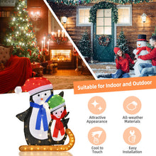 Load image into Gallery viewer, Lighted Standing Penguins Christmas Decoration