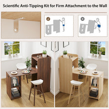 Load image into Gallery viewer, Extendable Reversible Computer Desk with Anti-Tipping Kit-Natural