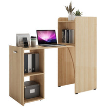 Load image into Gallery viewer, Extendable Reversible Computer Desk with Anti-Tipping Kit-Natural