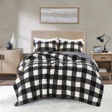 Load image into Gallery viewer, Brooks Print Sherpa Down Alternative Comforter Set King TN10-0436 By Olliix