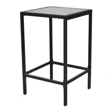 Load image into Gallery viewer, 3 pcs Rattan Outdoor Dining Table and Barstools Set
