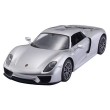 Load image into Gallery viewer, 1:14 Porsche 918 Spyder Licensed Radio Remote Control RC Car w/Lights-silver