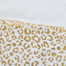 Load image into Gallery viewer, Intelligent Design Lillie 100% Polyester Brushed Metallic Printed Duvet Cover Set - Twin/Twin XL - Ivory/Gold ID12-1868 By Olliix