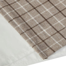 Load image into Gallery viewer, Olliix Anaheim 100% Polyester Jacquard Plaid Faux Leather Tab Top Panel With Fleece Lining By Madison Park MP40-6765