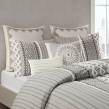 Load image into Gallery viewer, Ink+Ivy Imani 100% Cotton Duvet Cover Mini Set - King/Cal King - Gray II12-1092 By Olliix