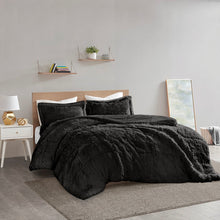 Load image into Gallery viewer, Malea Shaggy Faux Fur Comforter Set Full/Queen ID10-1921 By Olliix