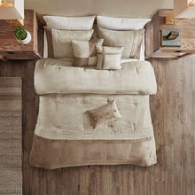 Load image into Gallery viewer, Madison Park Boone 7 Piece Faux Suede Comforter Set MP10-6435 By Olliix