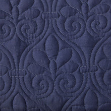 Load image into Gallery viewer, Madison Park Quebec 100% Polyester Fitted Bedspread - Queen - Navy MP13-6480 By Olliix