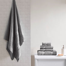 Load image into Gallery viewer, Madison Park Essentials Super Soft 6 Piece Cotton Towel Set Mpe73-665