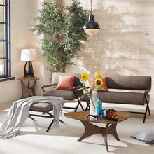 Load image into Gallery viewer, Ink Ivy Blaze Triangle Wood Side Table FPF17-0296 By Olliix