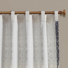 Load image into Gallery viewer, Mila Cotton Printed Window Panel With Chenille Detail And Lining II40-1182 By Olliix