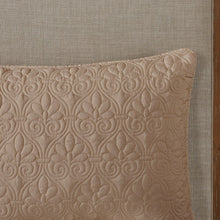 Load image into Gallery viewer, Madison Park Quebec 100% Polyester Fitted Bedspread - King - Khaki MP13-6479 By Olliix