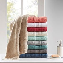 Load image into Gallery viewer, Madison Park Essentials Super Soft 6 Piece Cotton Towel Set Mpe73-668