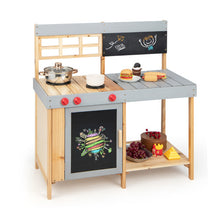 Load image into Gallery viewer, Outdoor Kid's Mud Kitchen Set with Detachable Water Box for Toddlers Over 3