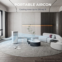 Load image into Gallery viewer, 8000 BTU 3-in-1 Air Cooler with Dehumidifier and Fan Mode-White