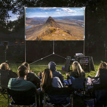 Load image into Gallery viewer, 80" 16:9 HD Triangle Stand Portable Projector Screen w/ Carry bag