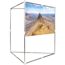 Load image into Gallery viewer, 80" 16:9 HD Triangle Stand Portable Projector Screen w/ Carry bag