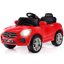 Load image into Gallery viewer, 6V Kids Remote Control Battery Powered LED Lights Riding Car-Red