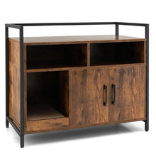 Load image into Gallery viewer, Hidden Cat Washroom with Double Doors and Scratch Cardboard-Coffee