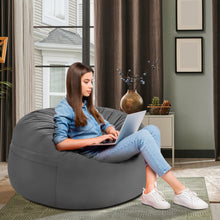 Load image into Gallery viewer, 3 Feet Bean Bag Chair with Microfiber Cover and Independent Sponge Filling-Gray