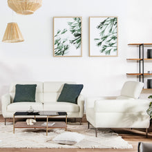Load image into Gallery viewer, Modern Upholstered Single Sofa with Adjustable Headrest-White