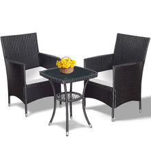Load image into Gallery viewer, 3 pcs Garden Rattan Wicker Furniture Set