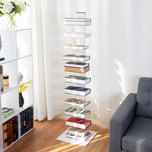 Load image into Gallery viewer, 59" Spine Book Tower 11 Shelf Bookcase