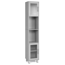Load image into Gallery viewer, 71 Inch Tall Tower Bathroom Storage Cabinet and Organizer Display Shelves for Bedroom-Gray