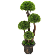 Load image into Gallery viewer, 3 Feet Decorative Artificial Cedar Topiary Tree with Rattan Trunk