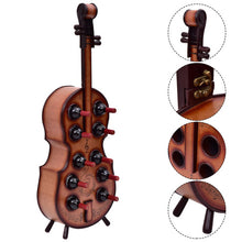 Load image into Gallery viewer, 10 Bottles Violin Cello Wood Wine Rack