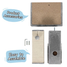 Load image into Gallery viewer, 31 inch Tall Cat Scratching Post Claw Scratcher with Sisal Rope and 2 plush Ball-Gray