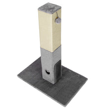 Load image into Gallery viewer, 31 inch Tall Cat Scratching Post Claw Scratcher with Sisal Rope and 2 plush Ball-Gray