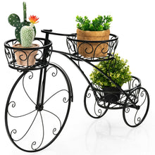 Load image into Gallery viewer, Tricycle Plant Stand Flower Pot Cart Holder in Parisian Style