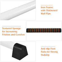 Load image into Gallery viewer, 4 Ft Portable Freestanding Stable Construction Pilates Ballet Barre with Double Dance Bar-Silver Gray