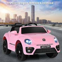 Load image into Gallery viewer, Volkswagen Beetle Kids Electric Ride On Car with Remote Control-Pink