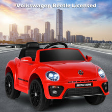 Load image into Gallery viewer, Volkswagen Beetle Kids Electric Ride On Car with Remote Control-Red