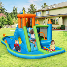 Load image into Gallery viewer, Inflatable Water Slide Kids Bounce House Splash Water Pool with Blower