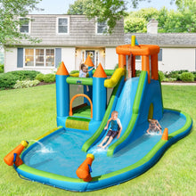 Load image into Gallery viewer, Inflatable Water Slide Kids Bounce House Splash Water Pool with Blower