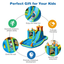 Load image into Gallery viewer, Inflatable Water Slide Kids Bounce House Splash Water Pool with Blower