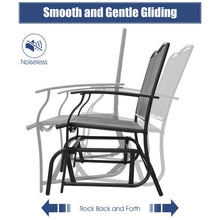 Load image into Gallery viewer, Iron Patio Rocking Chair for Outdoor Backyard and Lawn-Gray